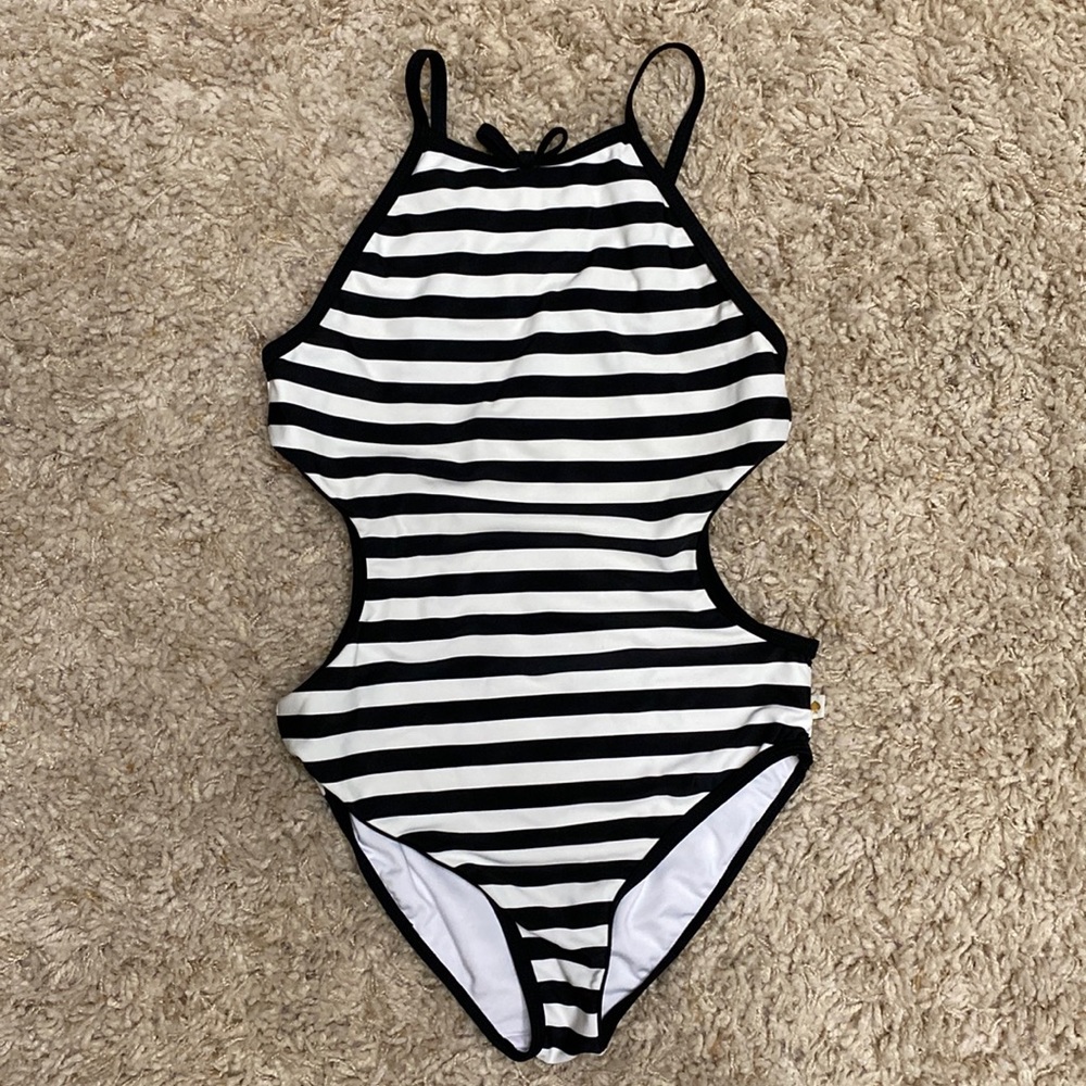 Kate Spade Children’s Girls One Piece Bathing Suit w/ cutouts Size 10…worn twice
